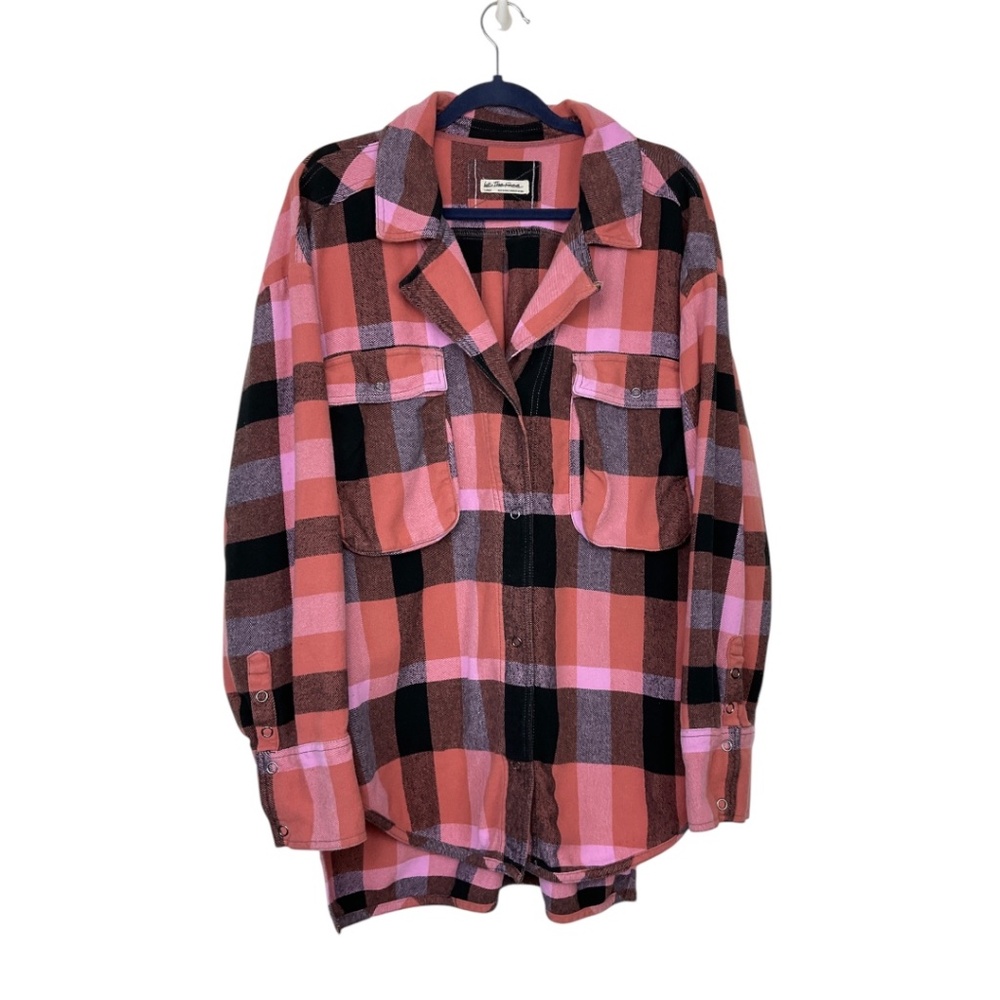 Free People Izzy Flannel Shirt Jacket - Picture 4 of 8